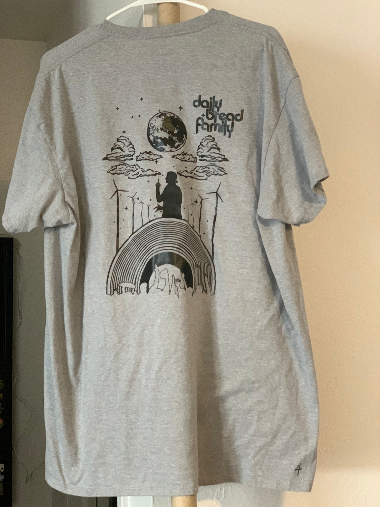 Daily Bread Family-Silhouette-XLarge Fruit of the Loom Brand Tee