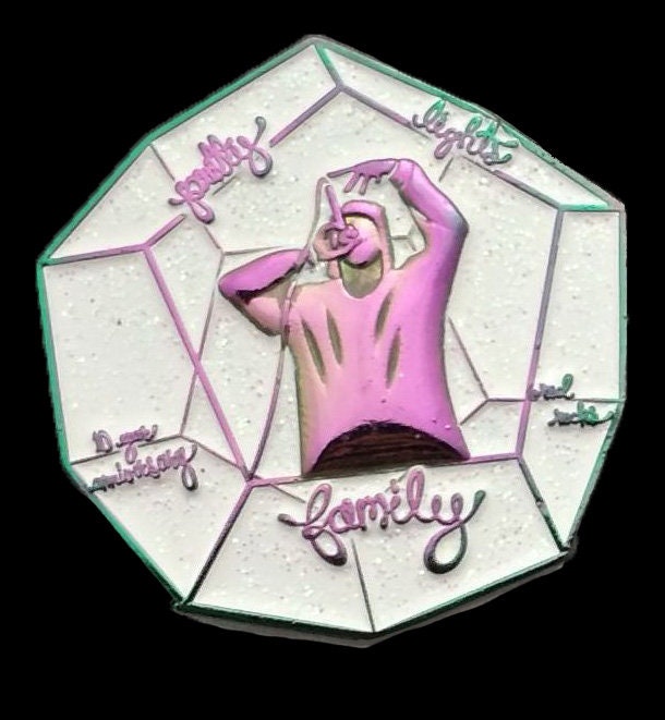 WHITE: Pretty Lights Family Red Rocks 10 Year Anniversary Pin